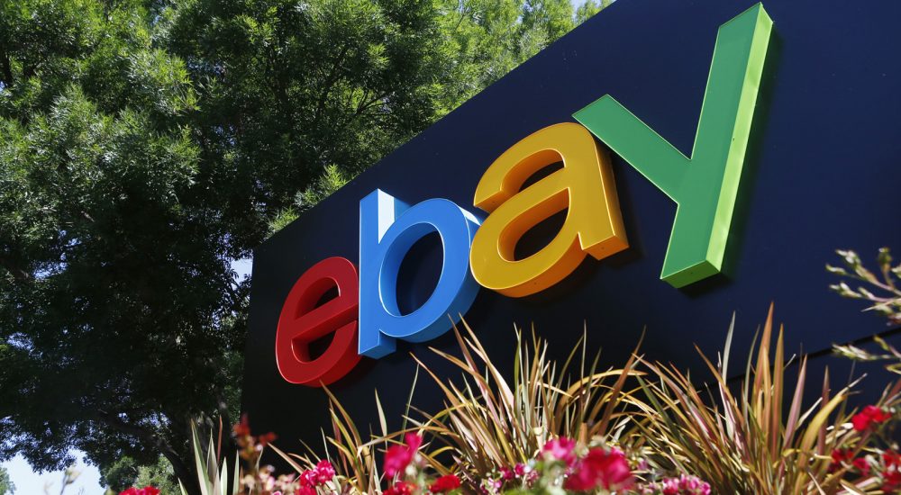 An eBay sign is seen at an office building in San Jose, California May 28, 2014. REUTERS/Beck Diefenbach/File Photo - RTX2BQ1Y