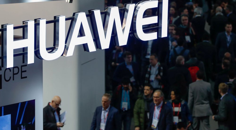 A logo of Huawei is seen during the Mobile World Congress in Barcelona, Spain, February 27, 2018. REUTERS/Yves Herman