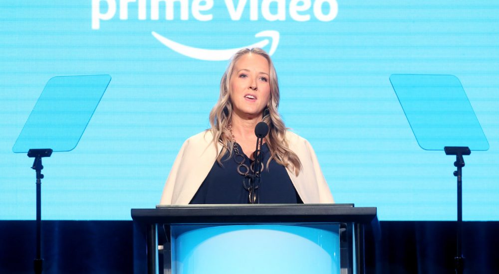 BEVERLY HILLS, CA - JULY 28:  Head of Amazon Studios Jennifer Salke speaks onstage during the Amazon Studios portion of the Summer 2018 TCA Press Tour at The Beverly Hilton Hotel on July 28, 2018 in Beverly Hills, California.  (Photo by Frederick M. Brown/Getty Images)