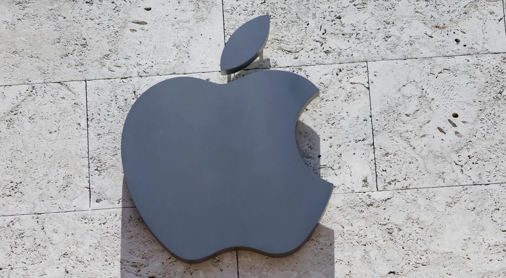 In this Aug. 8, 2017, photo, the Apple logo is shown at a store in Miami Beach, Fla. (AP Photo/Alan Diaz)