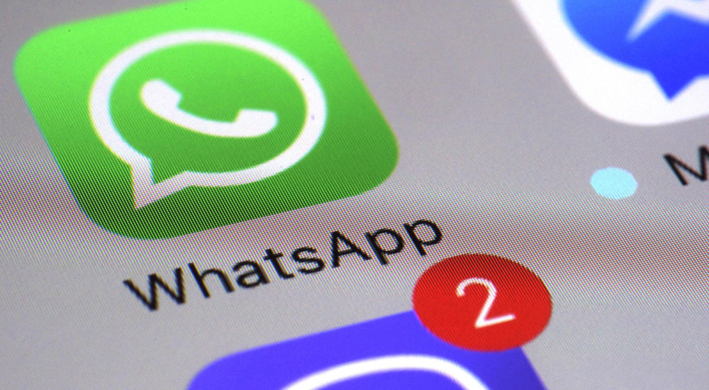 WhatsApp appears on a smartphone, Friday, March 10, 2017, in New York. If the tech industry is drawing one lesson from the latest WikiLeaks disclosures, it's that data-scrambling encryption works, and the industry should use more of it. In the past, spy agencies like the CIA could have simply tapped servers at WhatsApp or similar services to see what people were saying. End-to-end encryption used now by services such as iMessage and WhatsApp makes that prohibitively difficult. So the CIA has to resort to tapping individual phones and intercepting data before it is encrypted or after it's decoded. (AP Photo/Patrick Sison)
