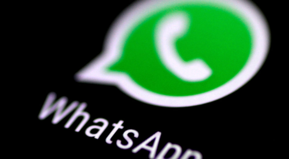 The WhatsApp messaging application is seen on a phone screen August 3, 2017.   REUTERS/Thomas White