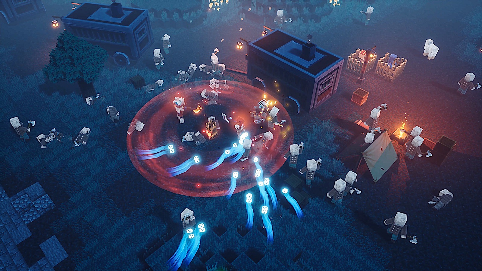 Minecraft Dungeons Screenshot Nighttime Battle 2