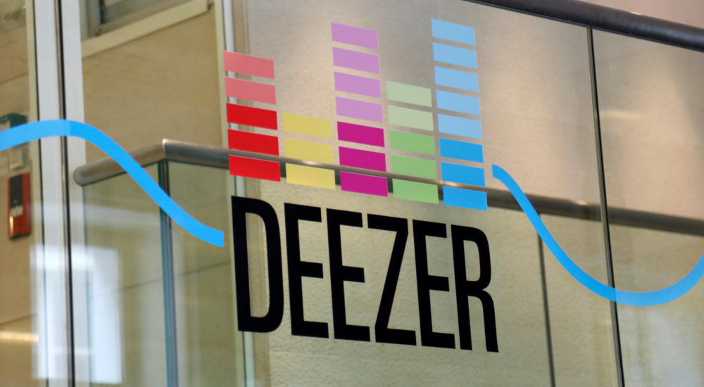 A logo is seen at the music streaming services Deezer's headquarters in Paris, France, September 5, 2017. Picture taken September 5, 2017. REUTERS/Charles Platiau